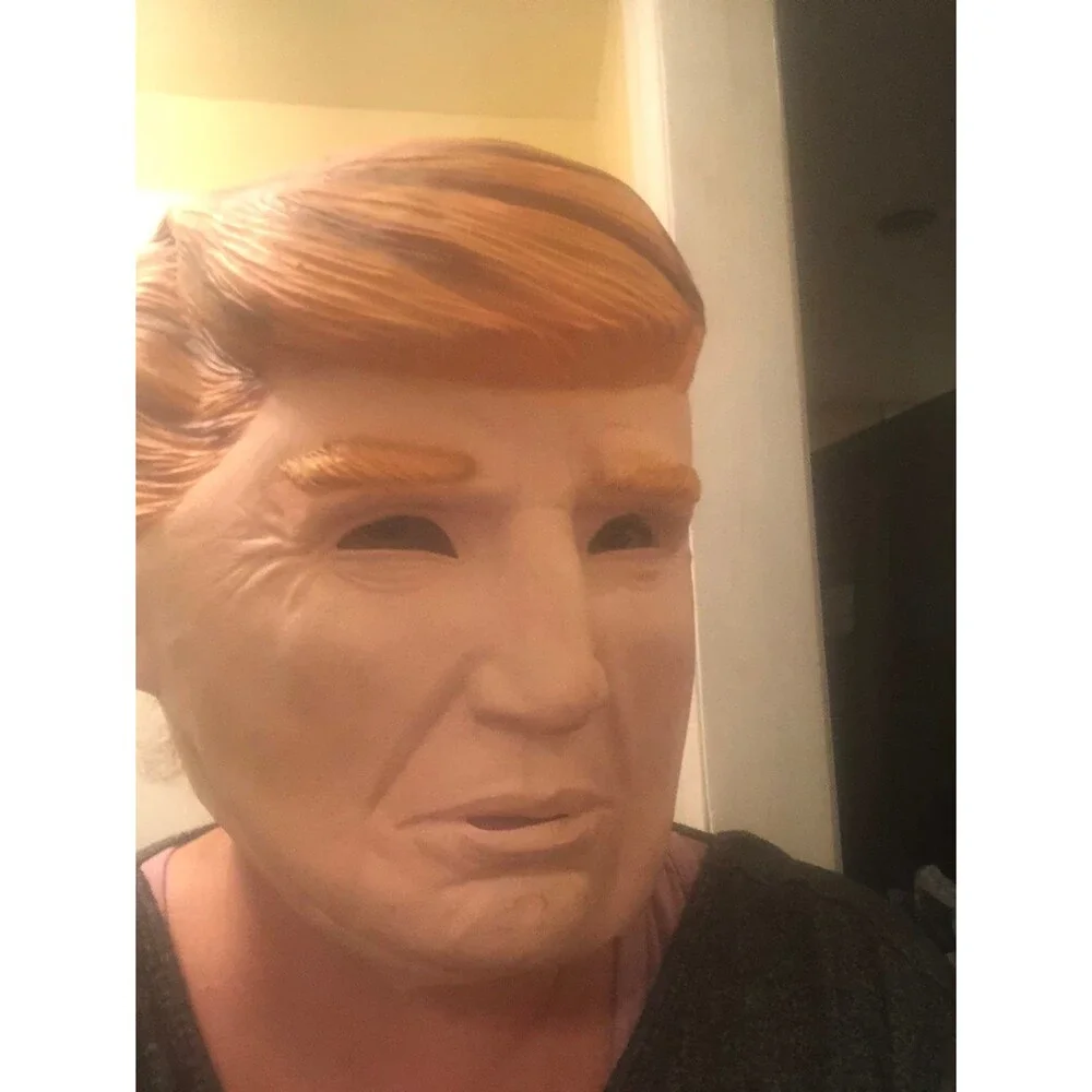 Halloween costume masks hillary clinton and donald trump couples costume